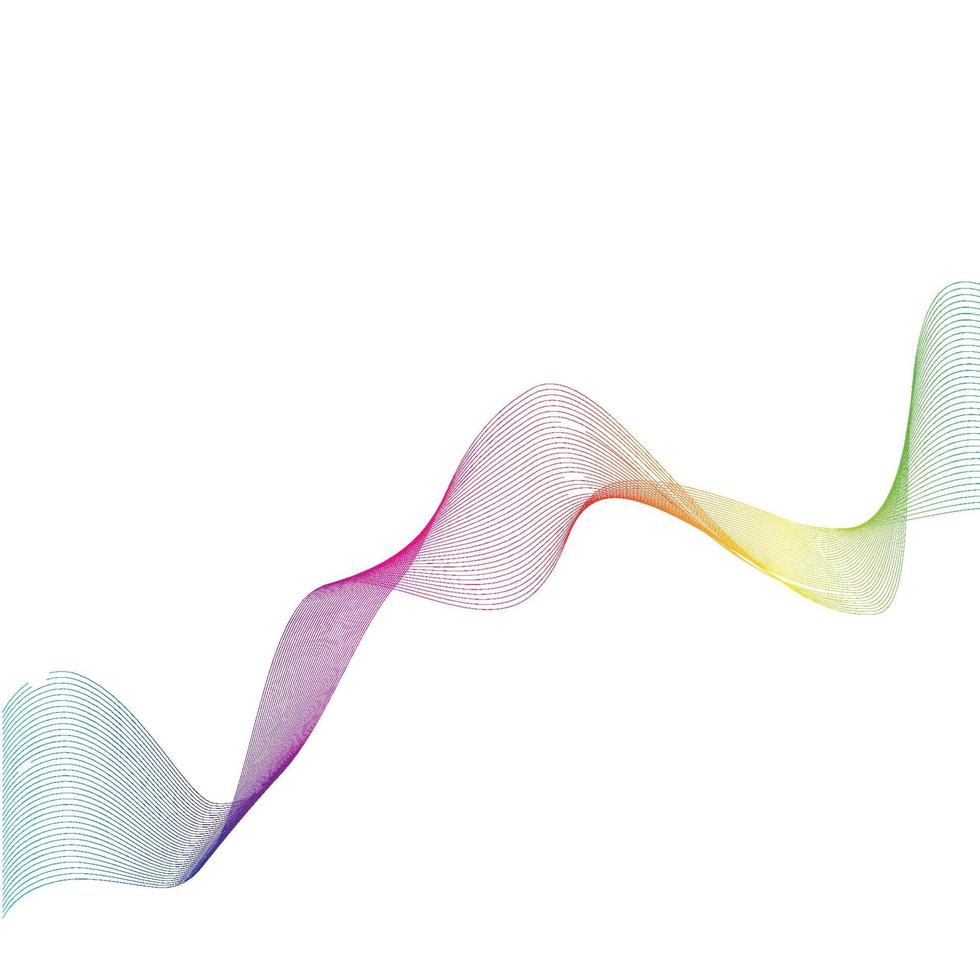 Sound waves  line vector illustration design