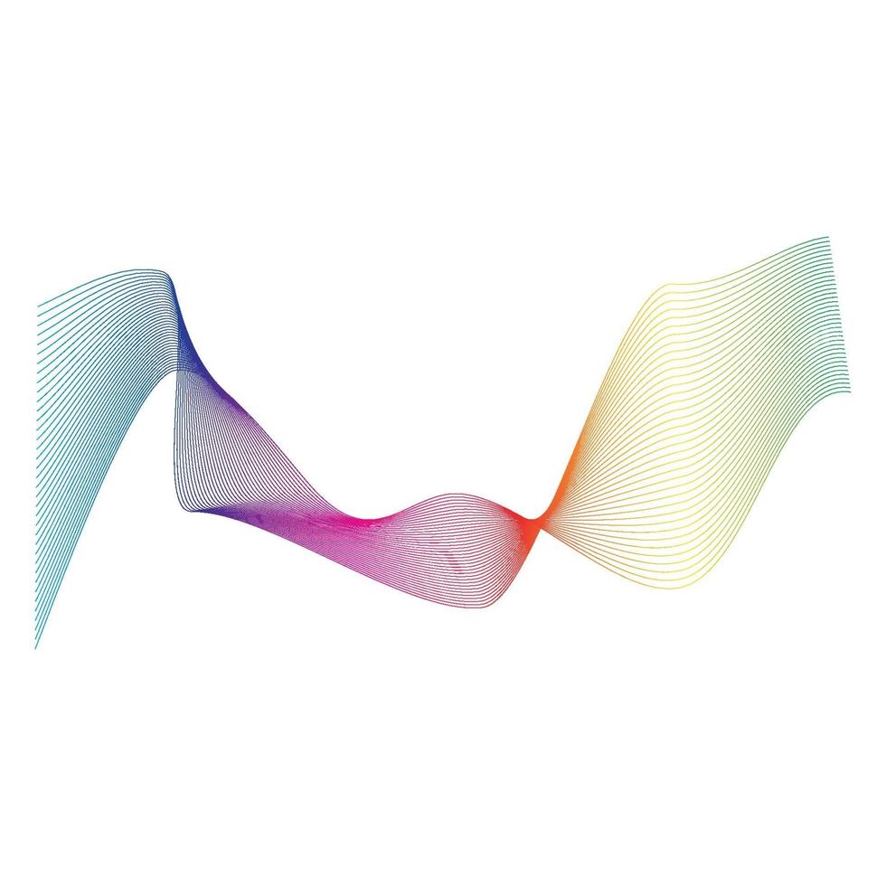 Sound waves  line vector illustration design