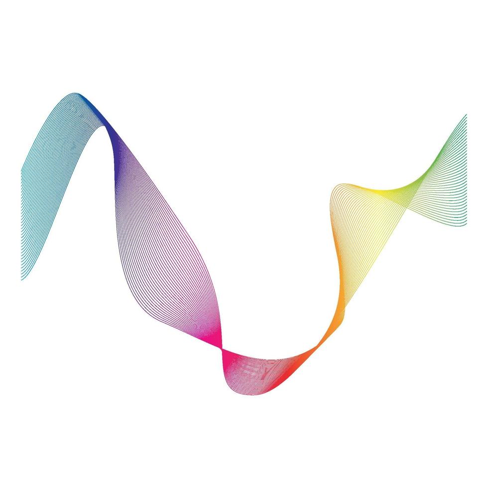 Sound waves  line vector illustration design