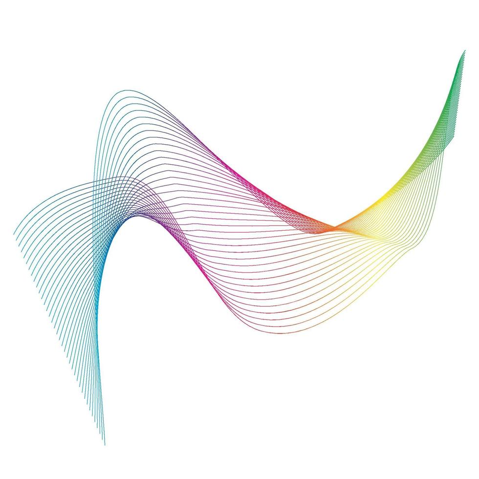 Sound waves  line vector illustration design