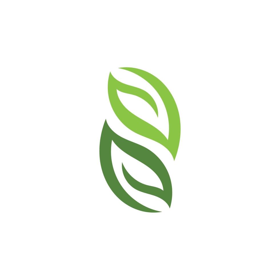 green leaf ecology nature logo element vector image