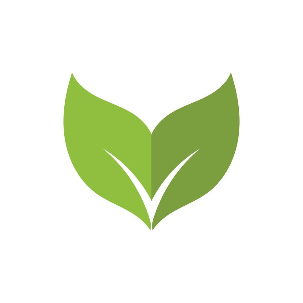 hoja verde ecología naturaleza logo elemento vector imagen