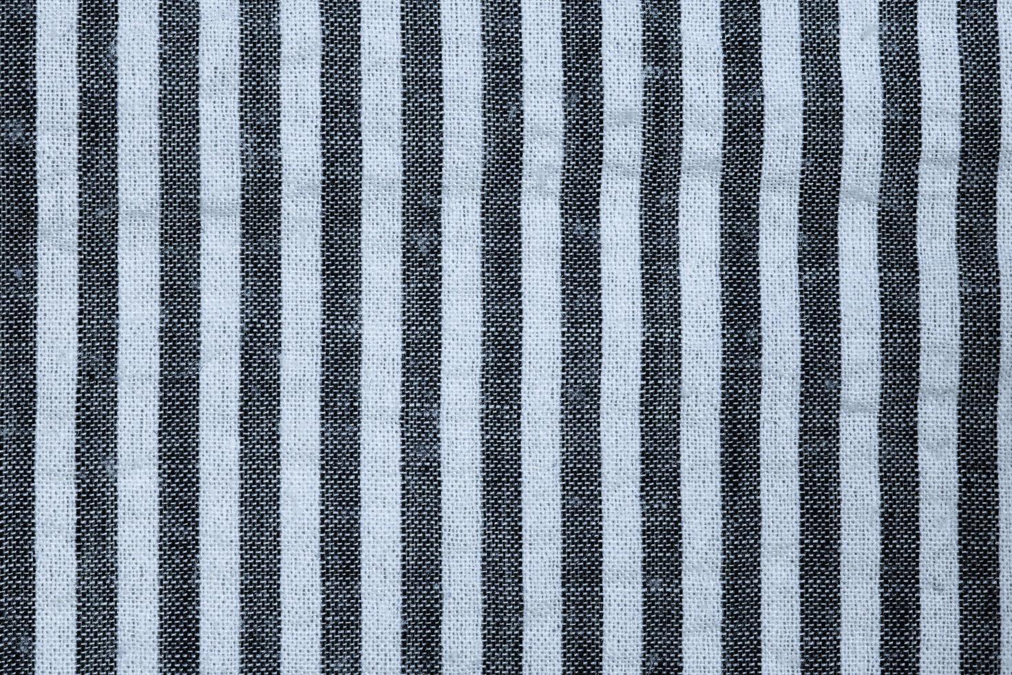 Close-up black and white striped fabric photo