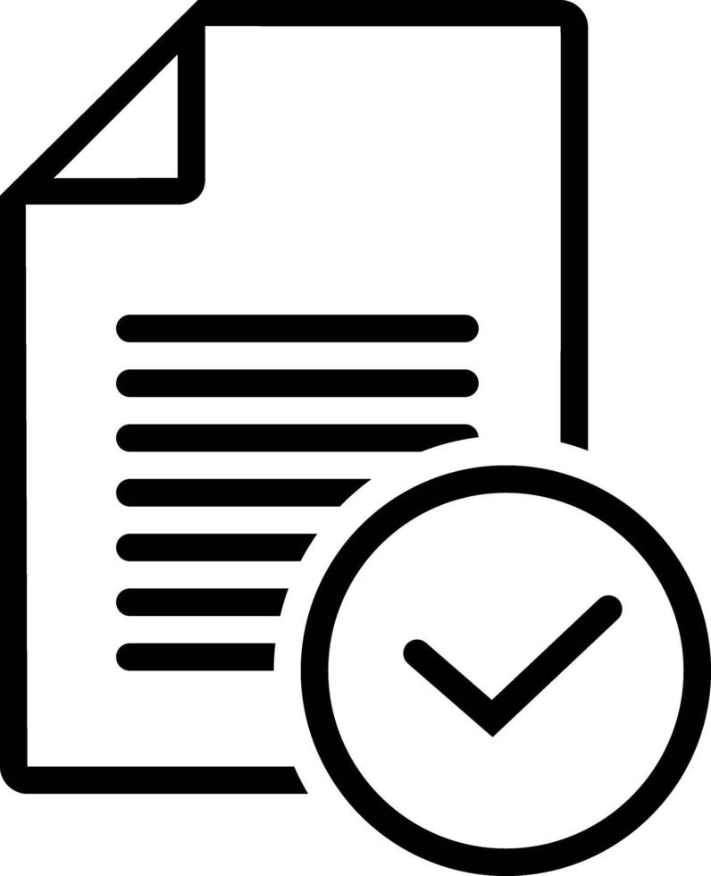 Line icon for task vector