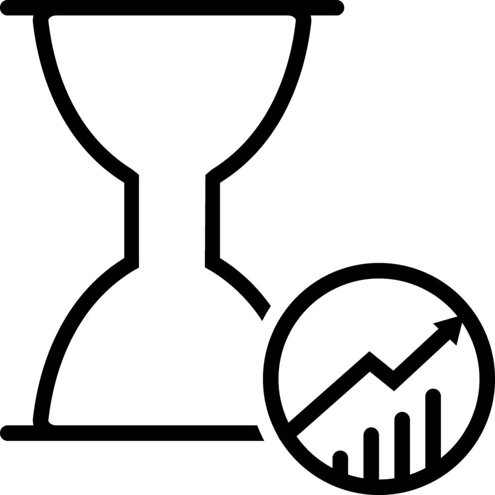 Line icon for productivity vector