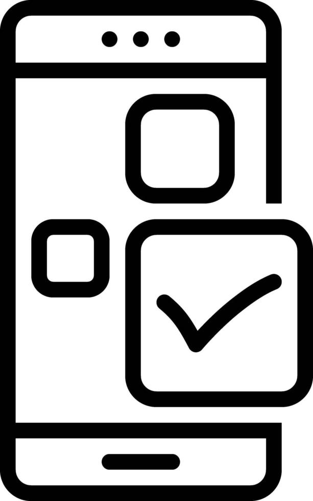 Line icon for clipboard vector