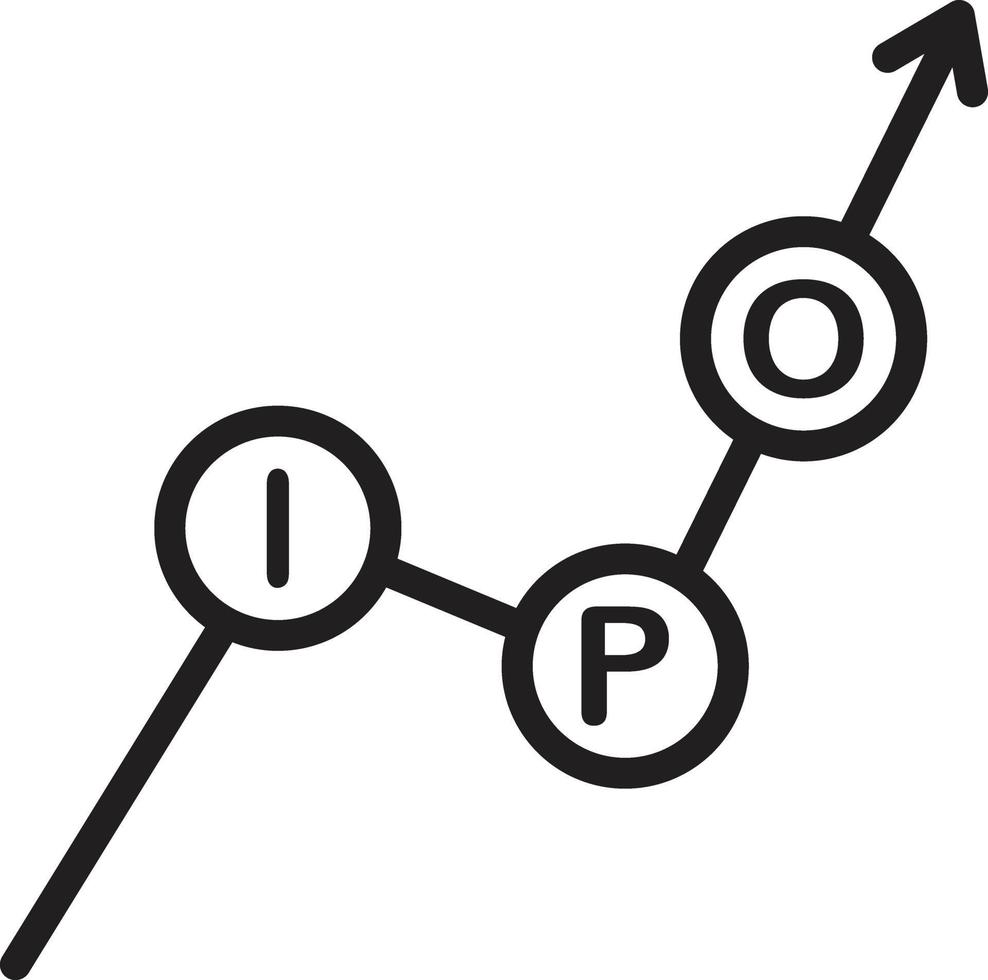 icono de línea para ipo vector