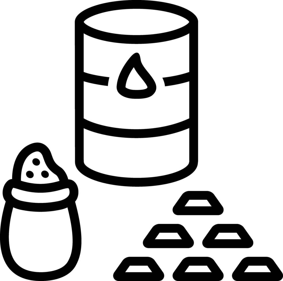 Line icon for commodities vector