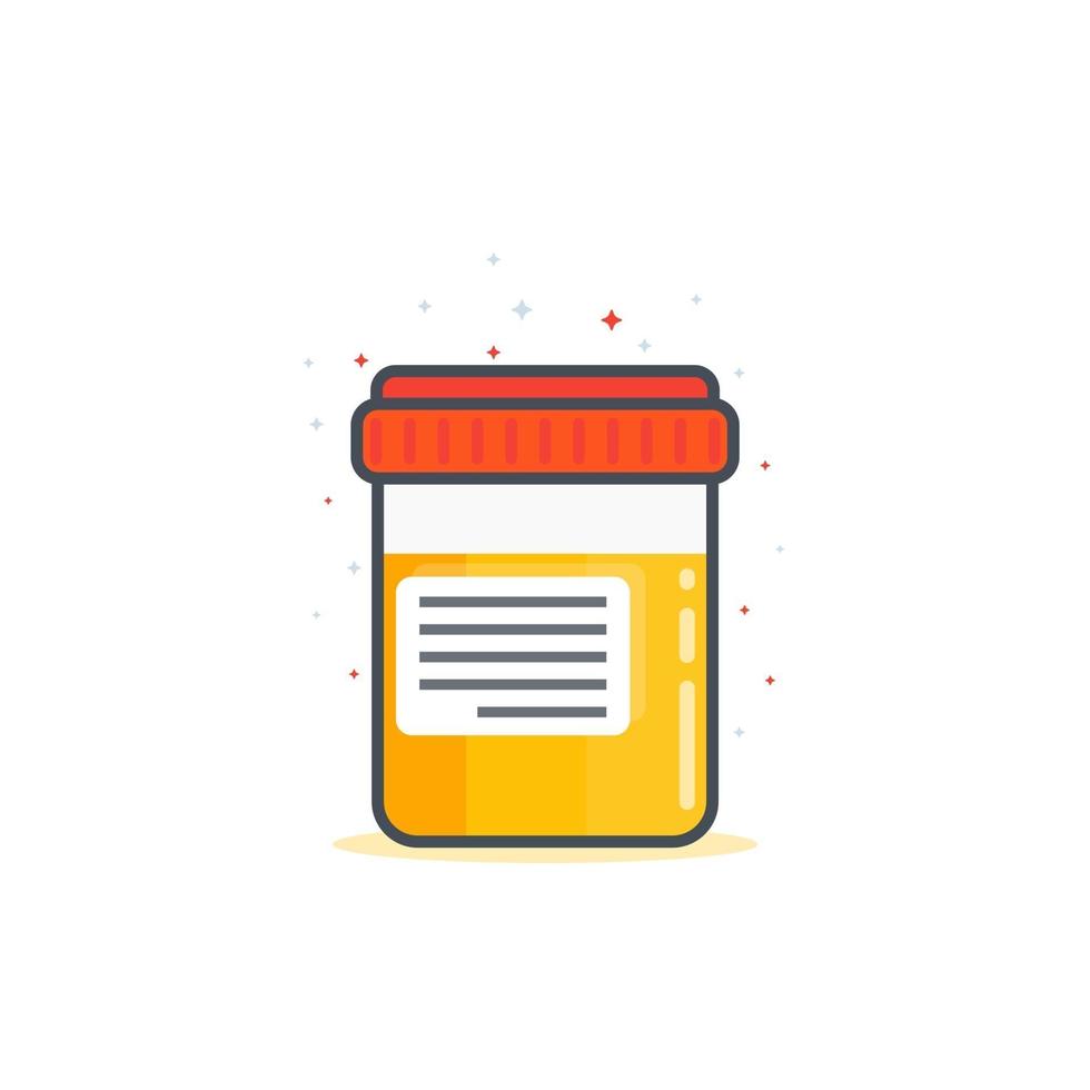 urine test, vector