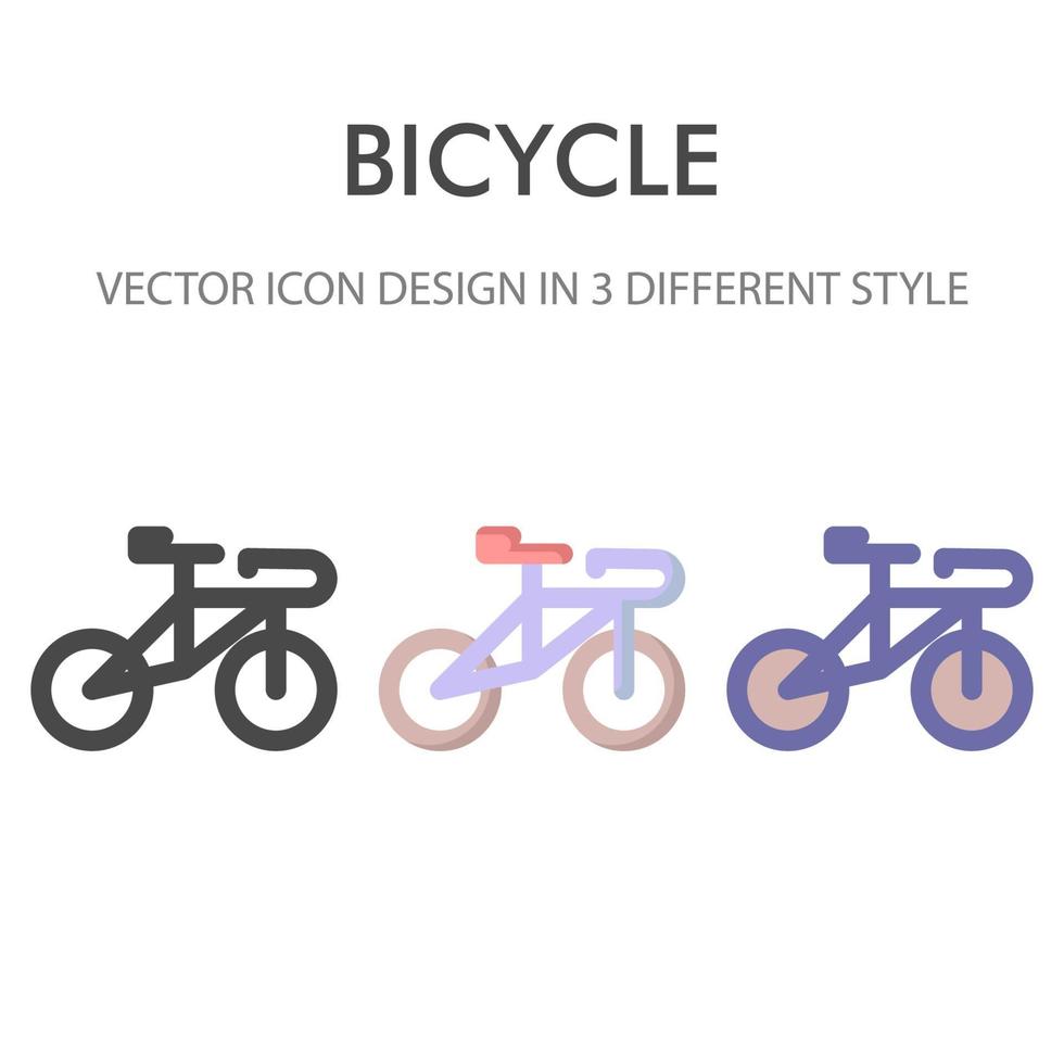 bicycle icon pack isolated on white background. for your web site design, logo, app, UI. Vector graphics illustration and editable stroke. EPS 10.