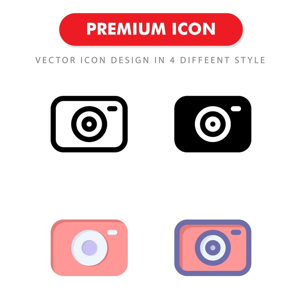 paquete de iconos de cámara aislado sobre fondo blanco. para el diseño de su sitio web, logotipo, aplicación, interfaz de usuario. Ilustración de gráficos vectoriales y trazo editable. eps 10. vector