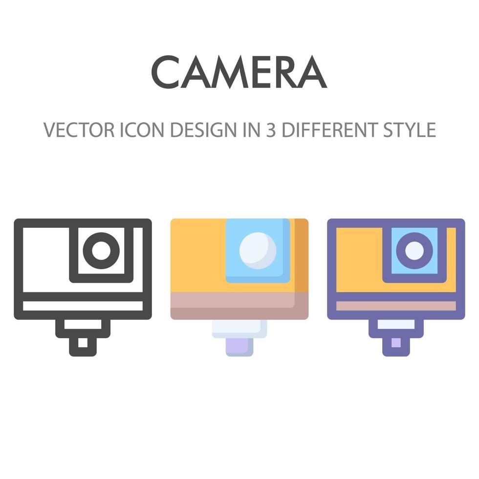 camera icon pack isolated on white background. for your web site design, logo, app, UI. Vector graphics illustration and editable stroke. EPS 10.