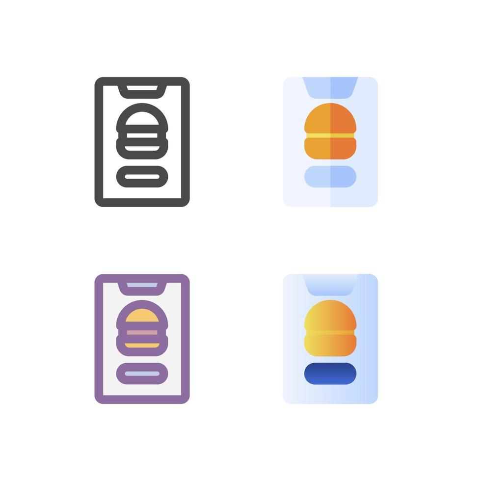 paquete de iconos de comida aislado sobre fondo blanco. para el diseño de su sitio web, logotipo, aplicación, interfaz de usuario. Ilustración de gráficos vectoriales y trazo editable. eps 10. vector