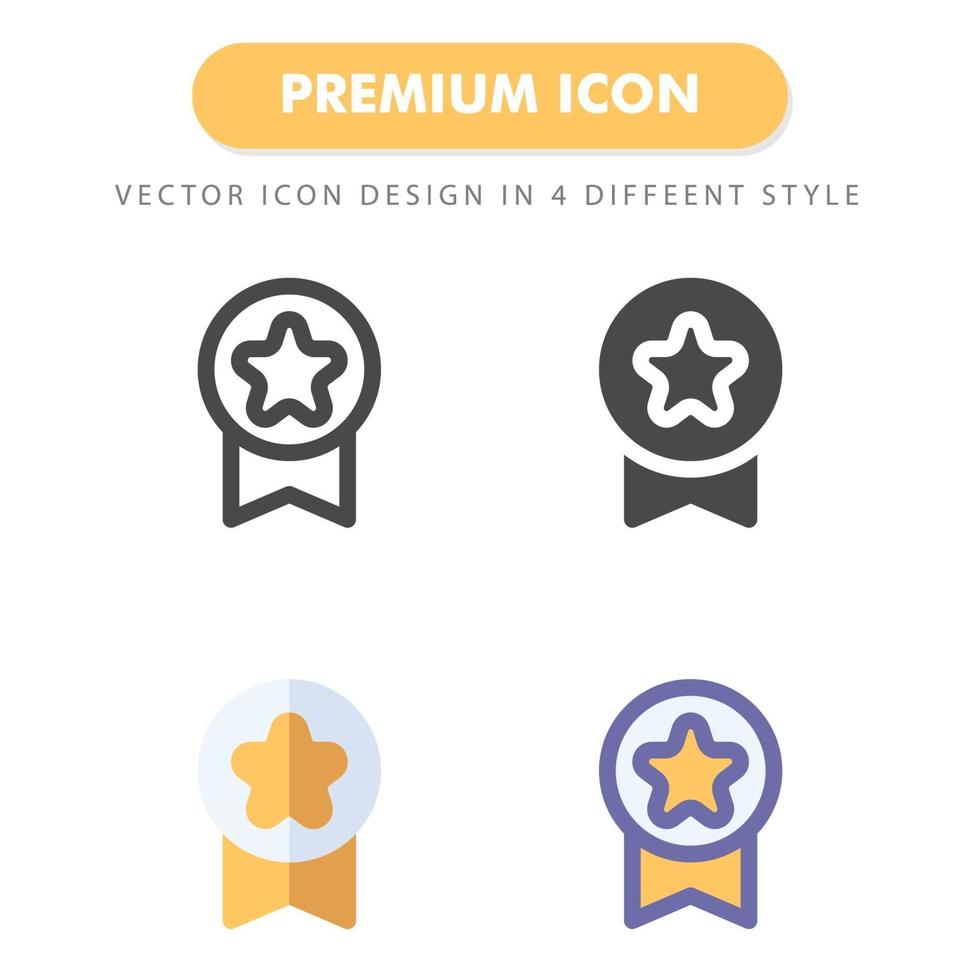 paquete de iconos de medalla aislado sobre fondo blanco. para el diseño de su sitio web, logotipo, aplicación, interfaz de usuario. Ilustración de gráficos vectoriales y trazo editable. eps 10. vector