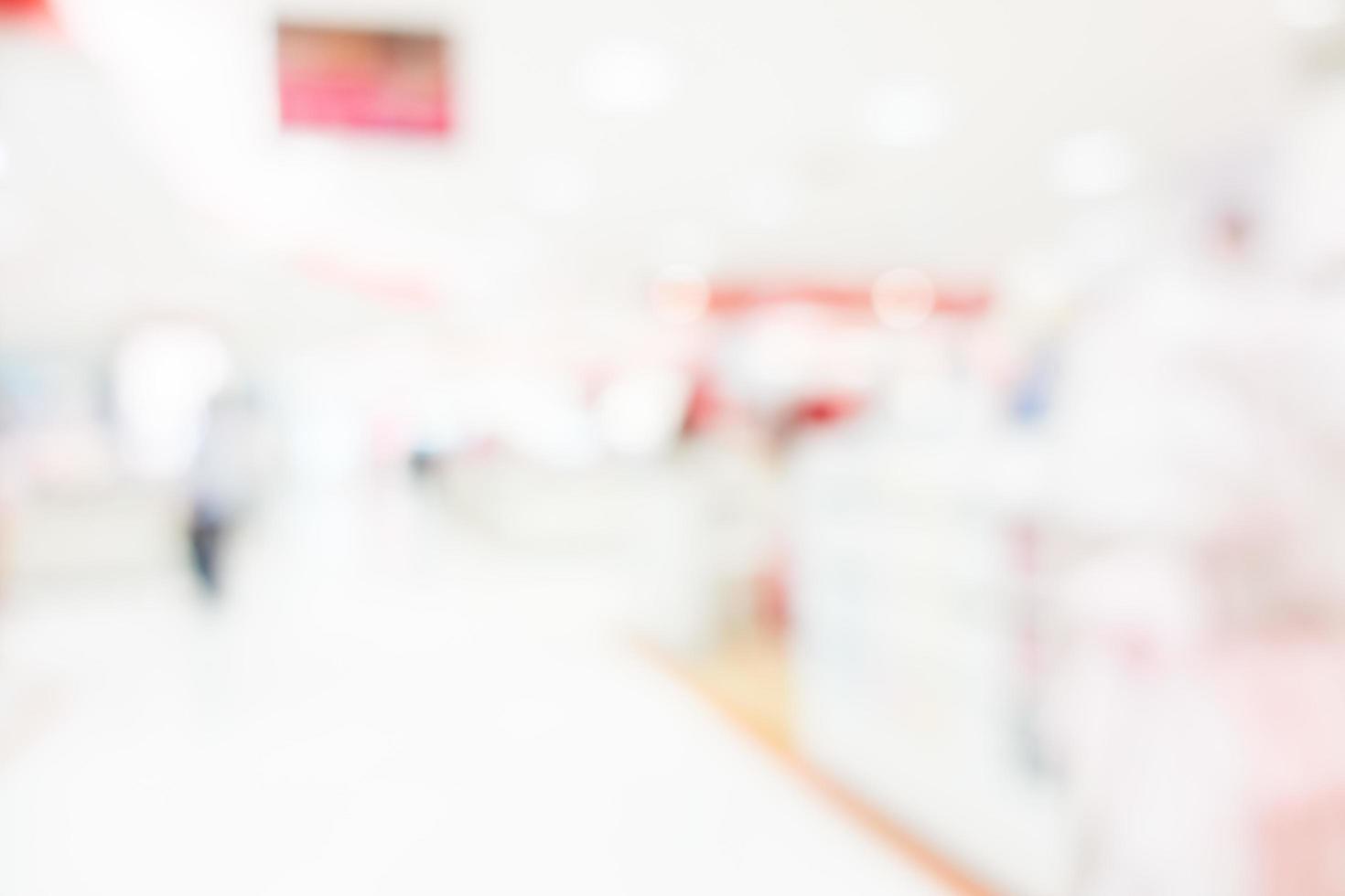 Abstract defocused shopping mall interior photo