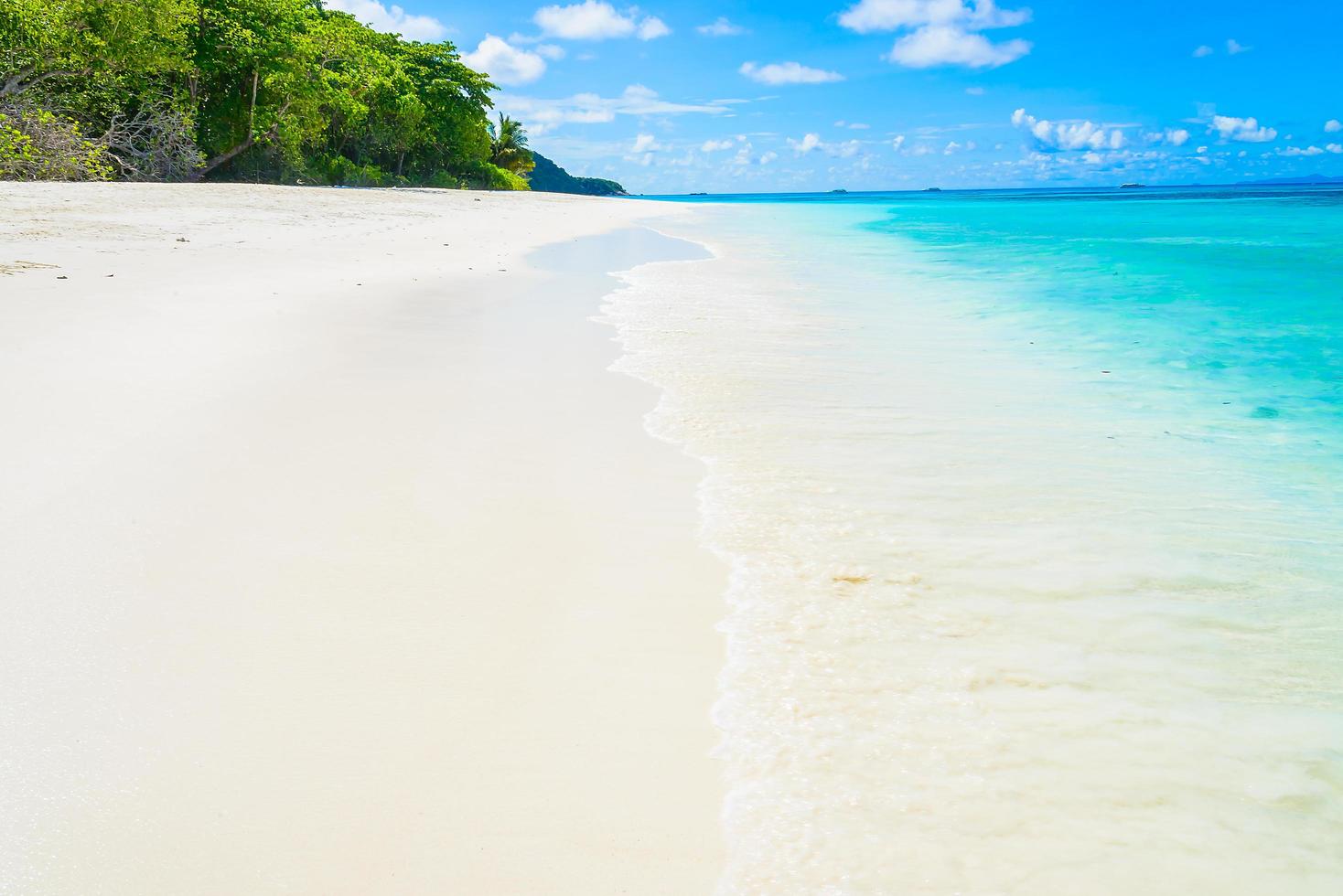 Beautiful tropical beach background photo