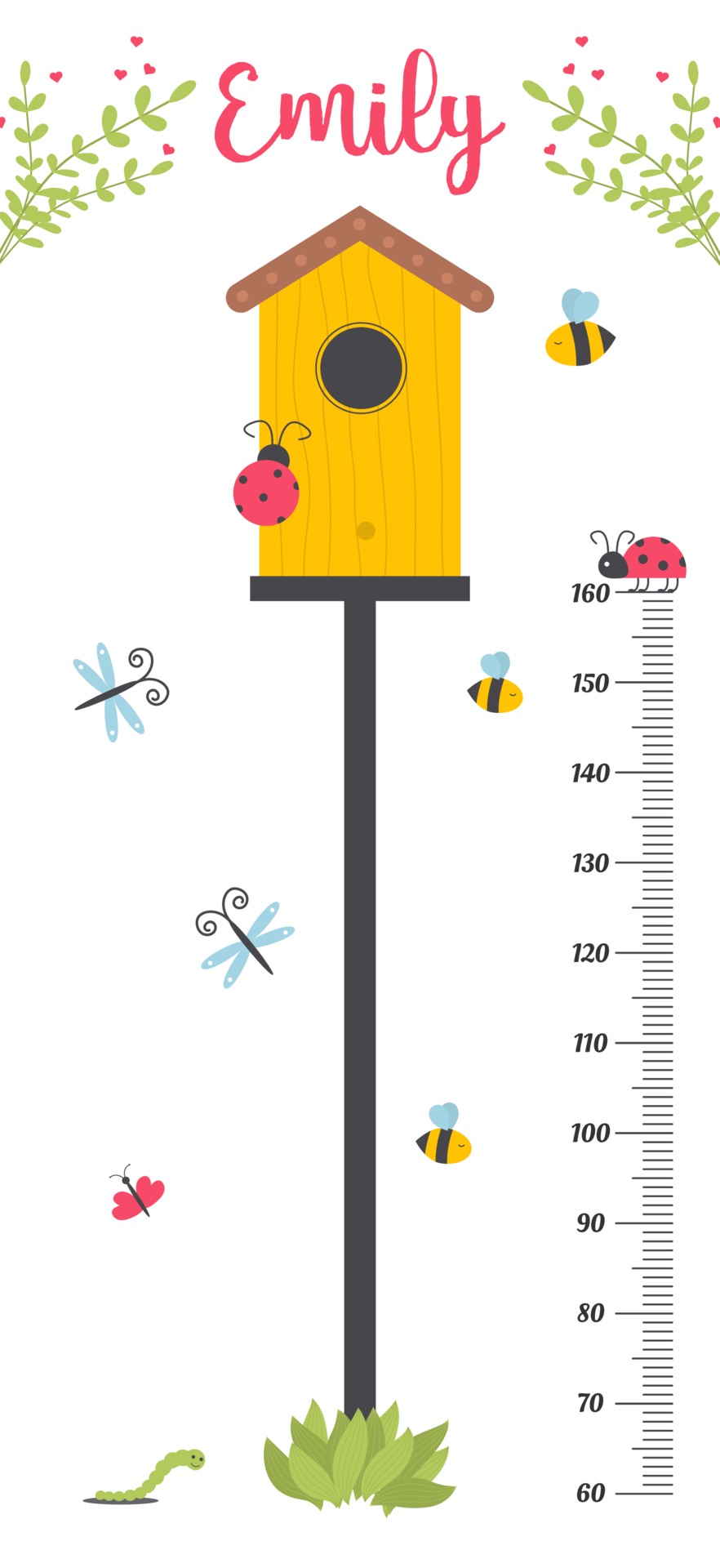 Kids height chart. Child height meter for kindergarten. 2143062 Vector Art at Vecteezy