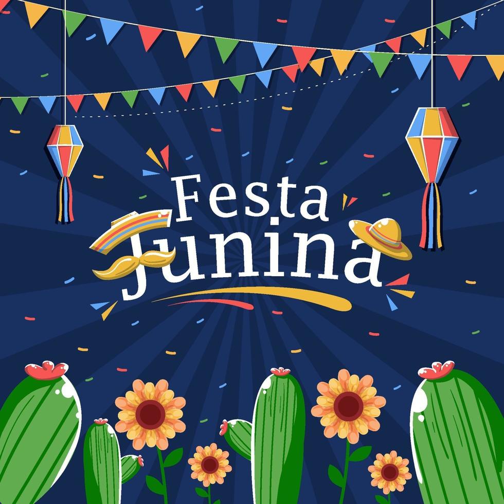 Festa Junina Celebration Backgorund vector