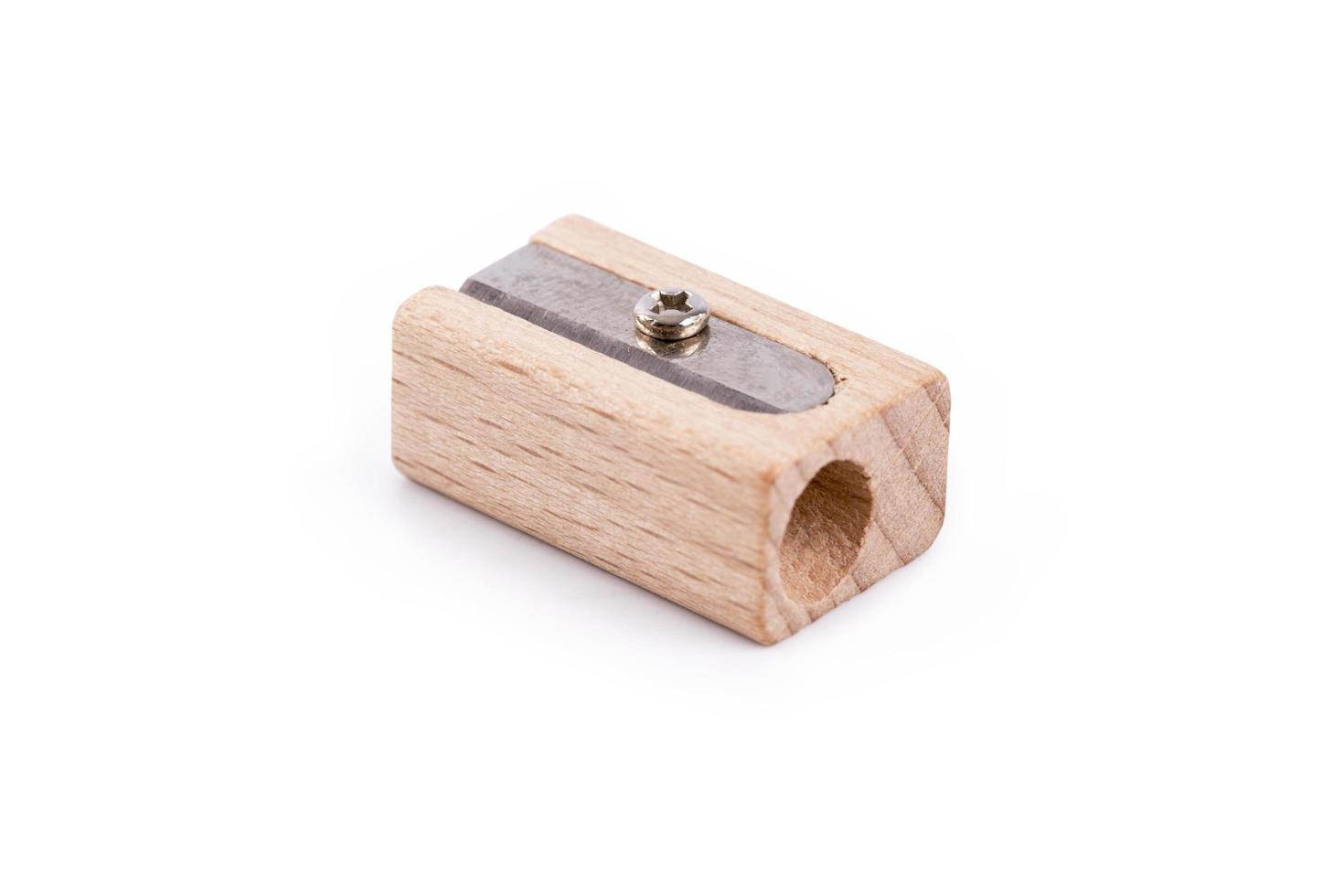 Wooden pencil sharpener photo