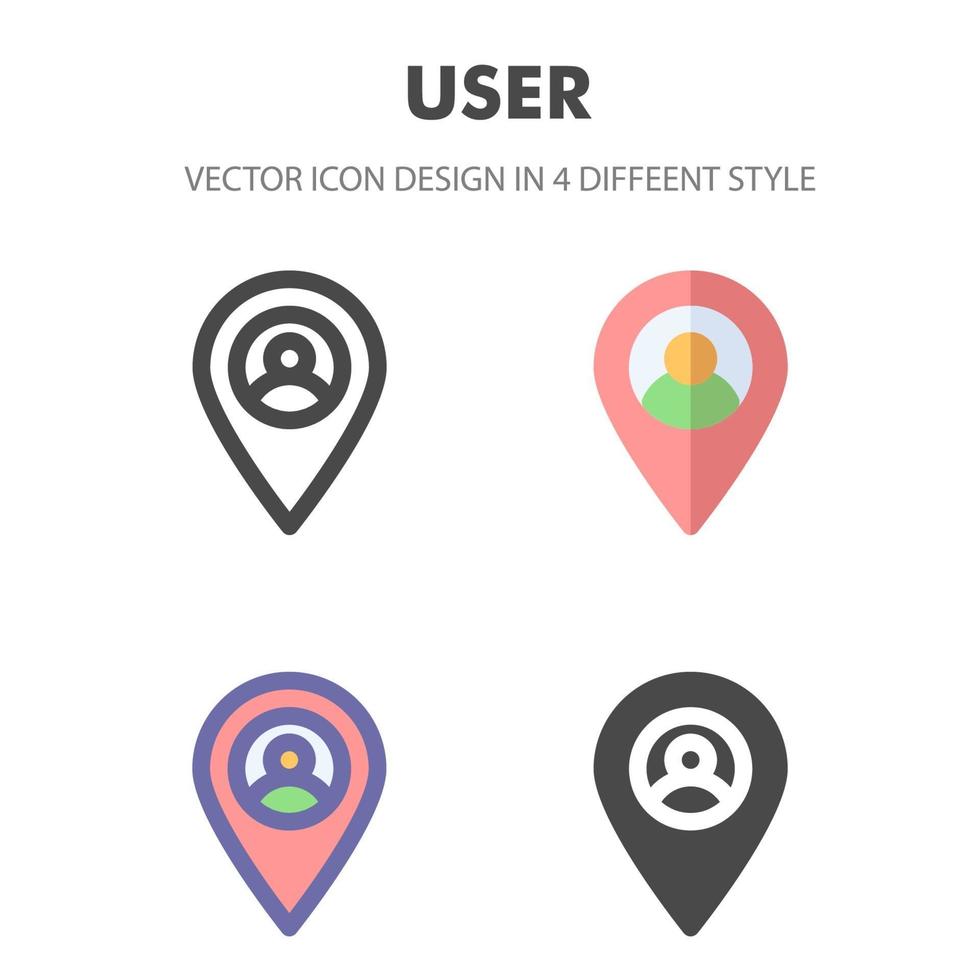 user icon. for your web site design, logo, app, UI. Vector graphics illustration and editable stroke. EPS 10.