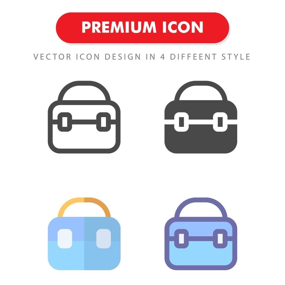 bag icon pack isolated on white background. for your web site design, logo, app, UI. Vector graphics illustration and editable stroke. EPS 10.