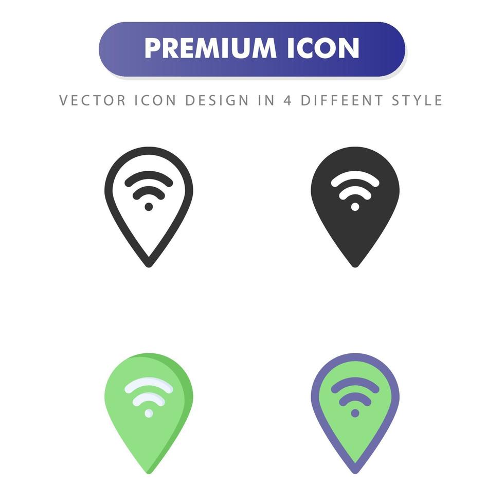 pin icon isolated on white background. for your web site design, logo, app, UI. Vector graphics illustration and editable stroke. EPS 10.