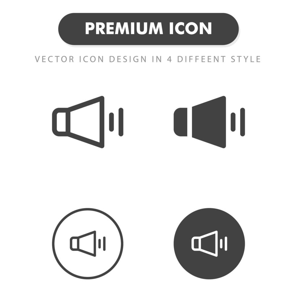 sound icon isolated on white background. for your web site design, logo, app, UI. Vector graphics illustration and editable stroke. EPS 10.