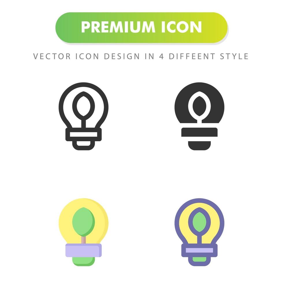 ecologic light icon isolated on white background. for your web site design, logo, app, UI. Vector graphics illustration and editable stroke. EPS 10.