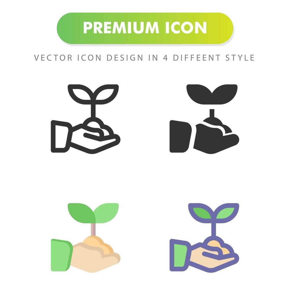 sprout icon isolated on white background. for your web site design, logo, app, UI. Vector graphics illustration and editable stroke. EPS 10.