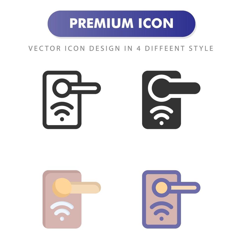 door lock icon isolated on white background. for your web site design, logo, app, UI. Vector graphics illustration and editable stroke. EPS 10.