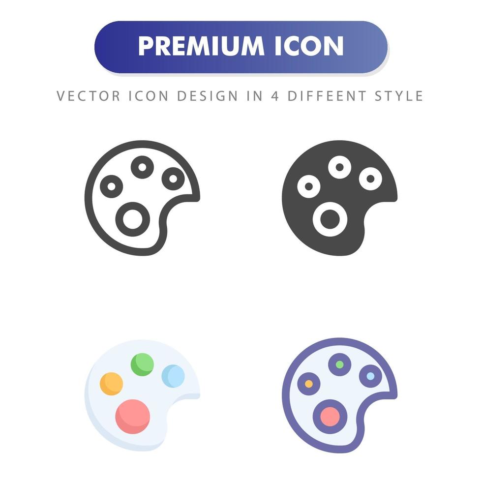 color palette icon isolated on white background. for your web site design, logo, app, UI. Vector graphics illustration and editable stroke. EPS 10.