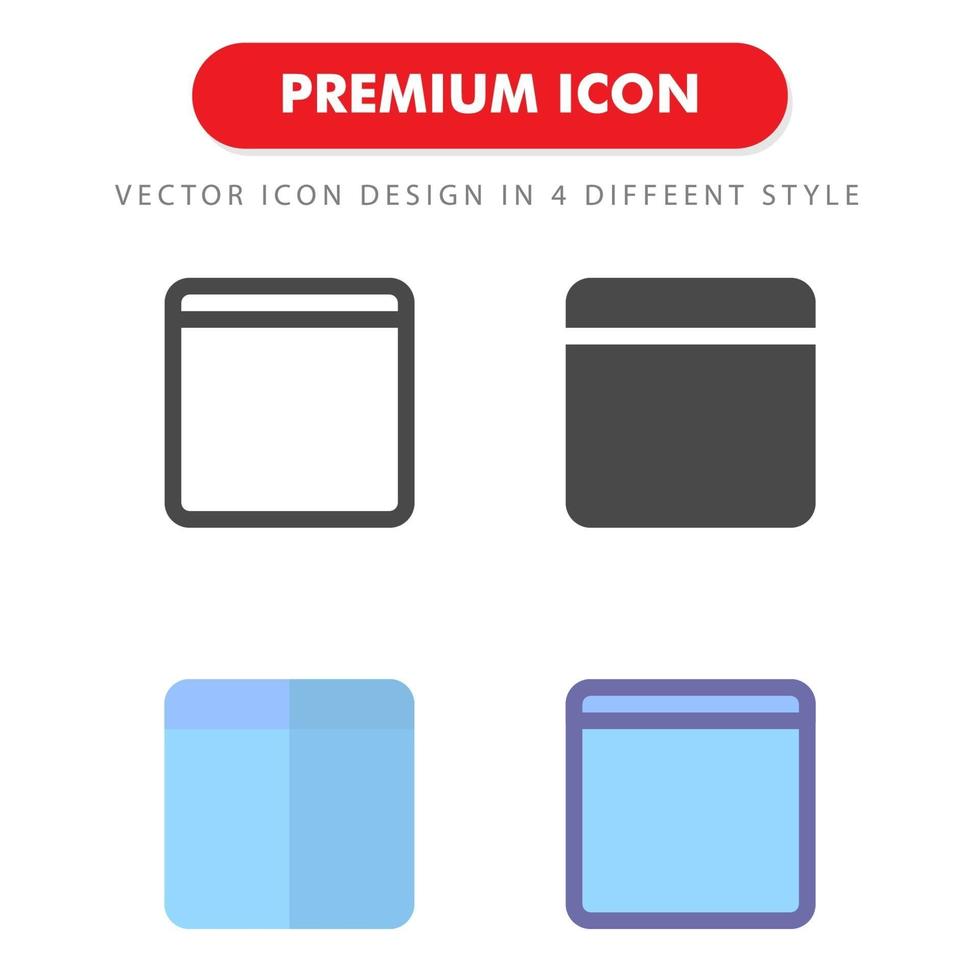 browser icon pack isolated on white background. for your web site design, logo, app, UI. Vector graphics illustration and editable stroke. EPS 10.