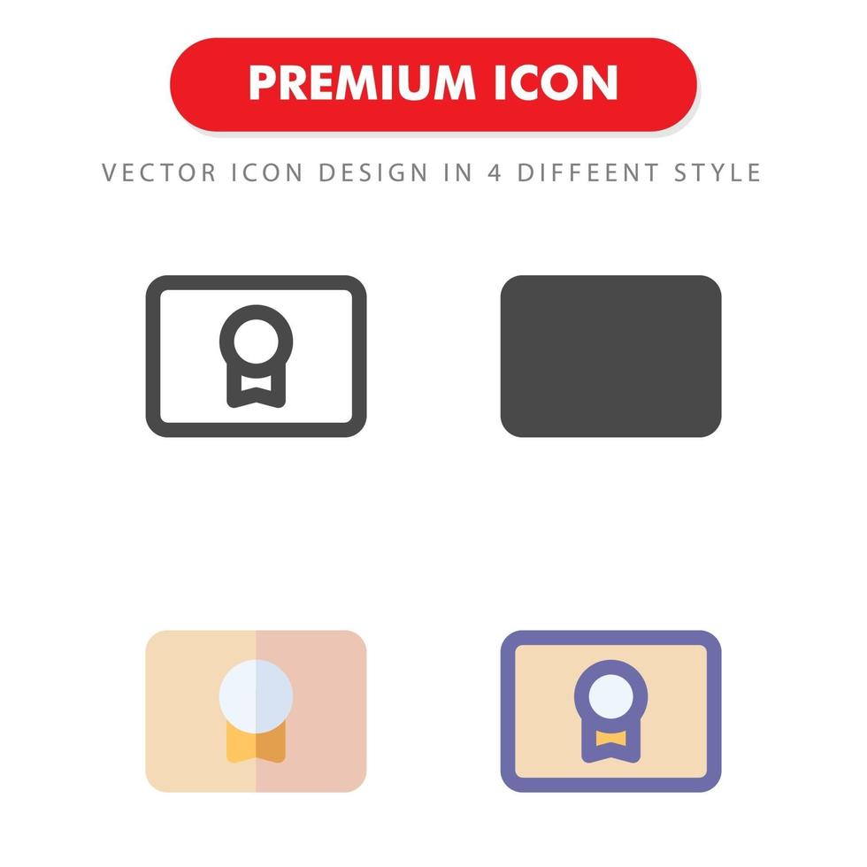 certificate icon pack isolated on white background. for your web site design, logo, app, UI. Vector graphics illustration and editable stroke. EPS 10.