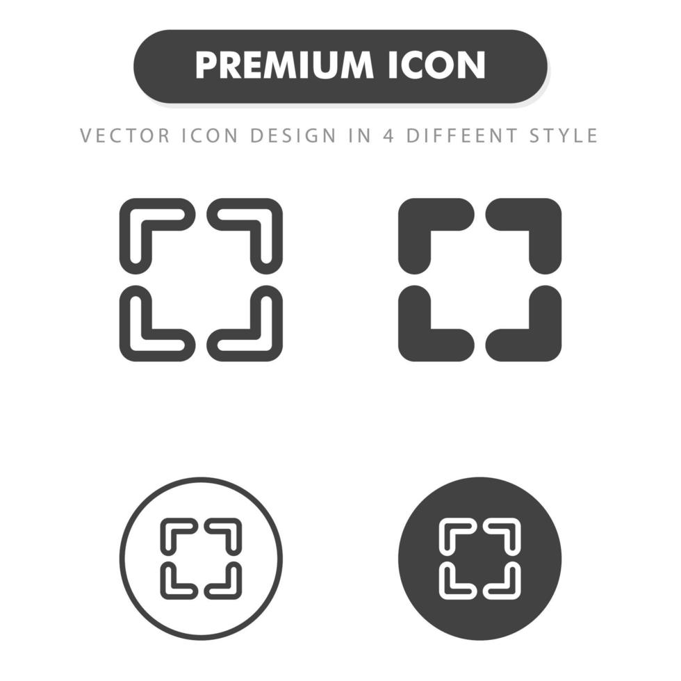 maximizar el icono aislado sobre fondo blanco. para el diseño de su sitio web, logotipo, aplicación, interfaz de usuario. Ilustración de gráficos vectoriales y trazo editable. eps 10. vector