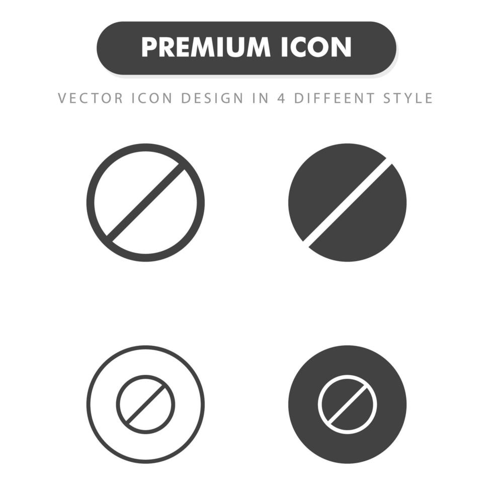 ban icon isolated on white background. for your web site design, logo, app, UI. Vector graphics illustration and editable stroke. EPS 10.