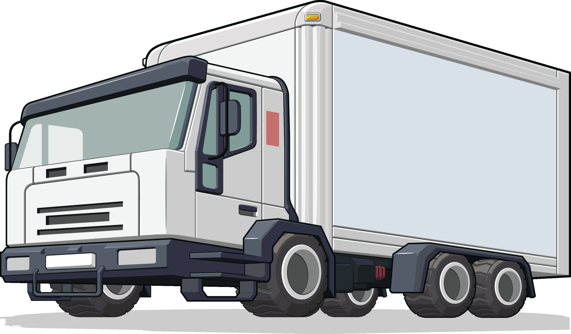 picture Cartoon Box Truck Logo cargo box truck delivery van