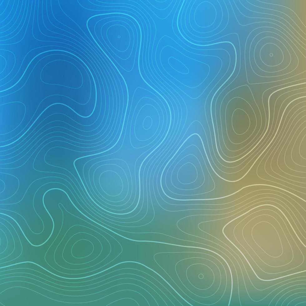 Fondo de paisaje abstracto con un diseño de línea topográfica vector