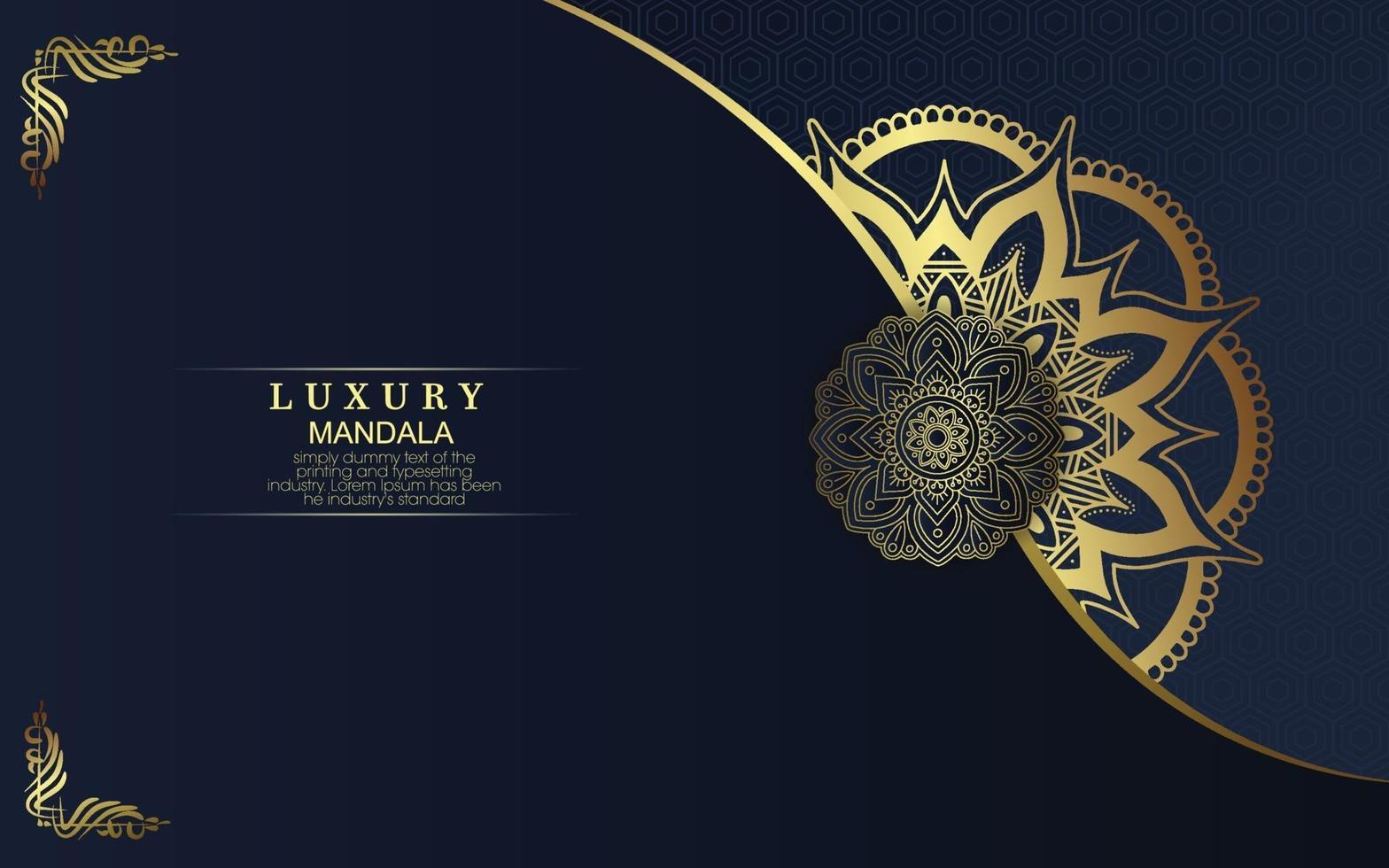 Fondo de mandala ornamental de lujo con estilo de patrón oriental islámico árabe vector premium