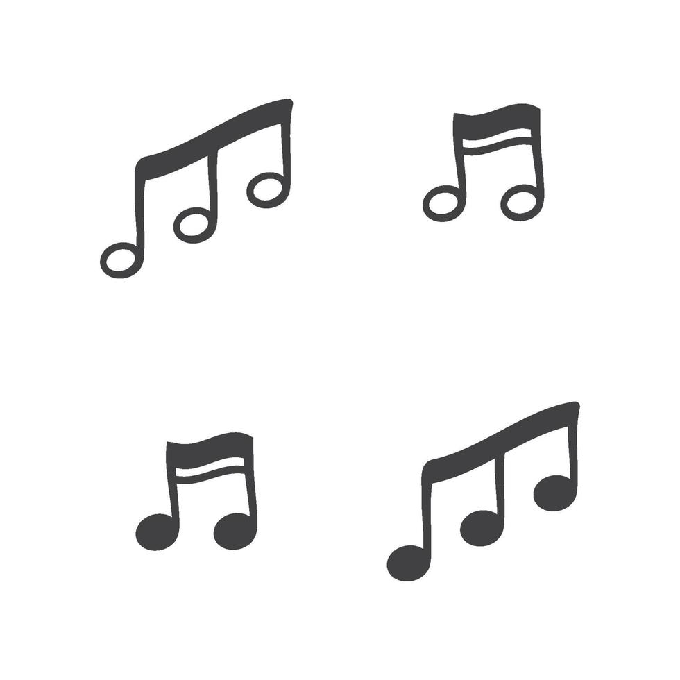 Note tone logo and symbol vector