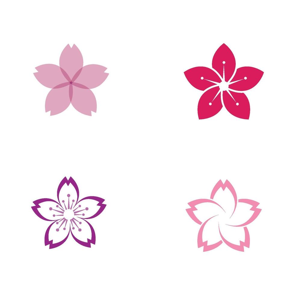 flor logo e icono vector