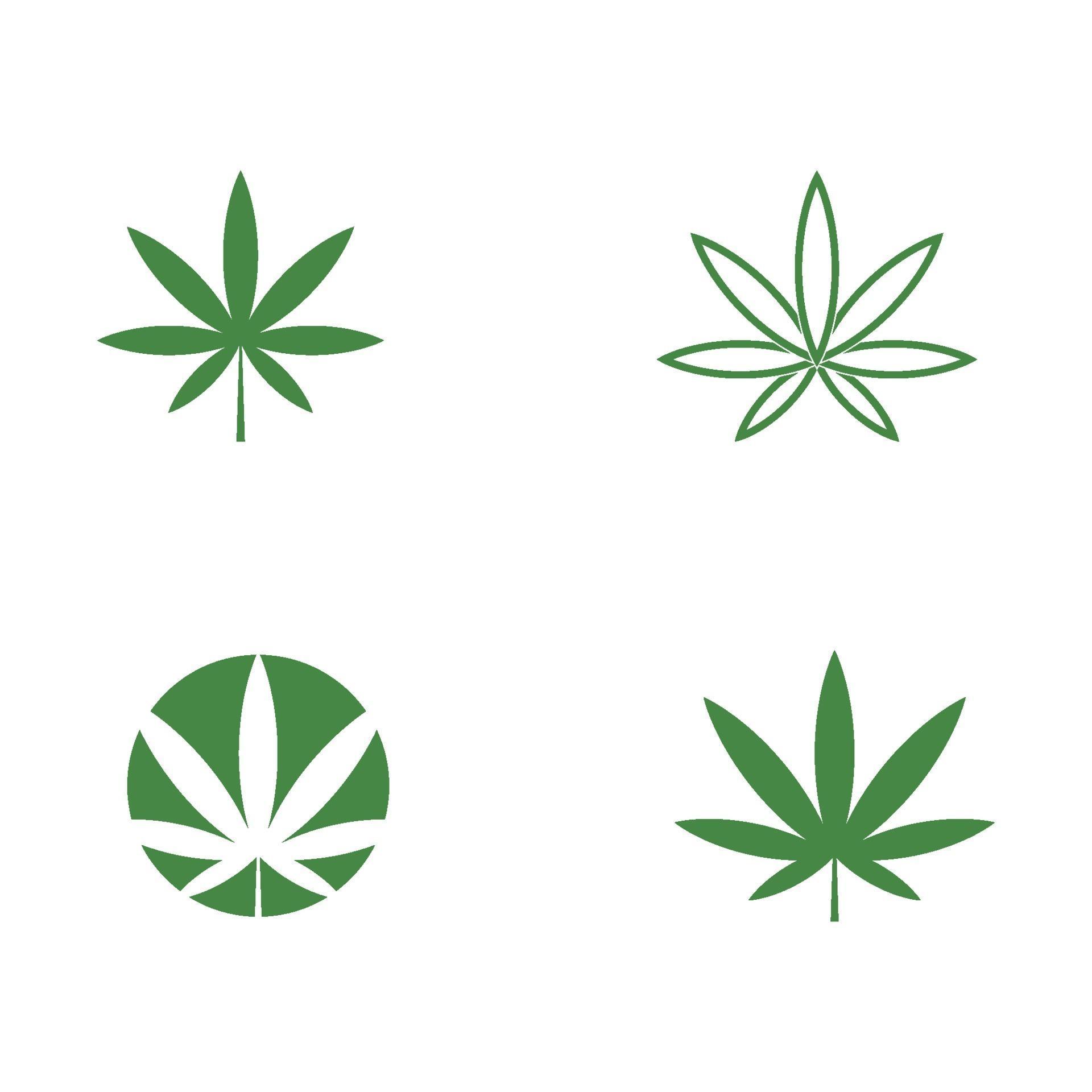 Cannabis logo and symbol vector 2144558 Vector Art at Vecteezy