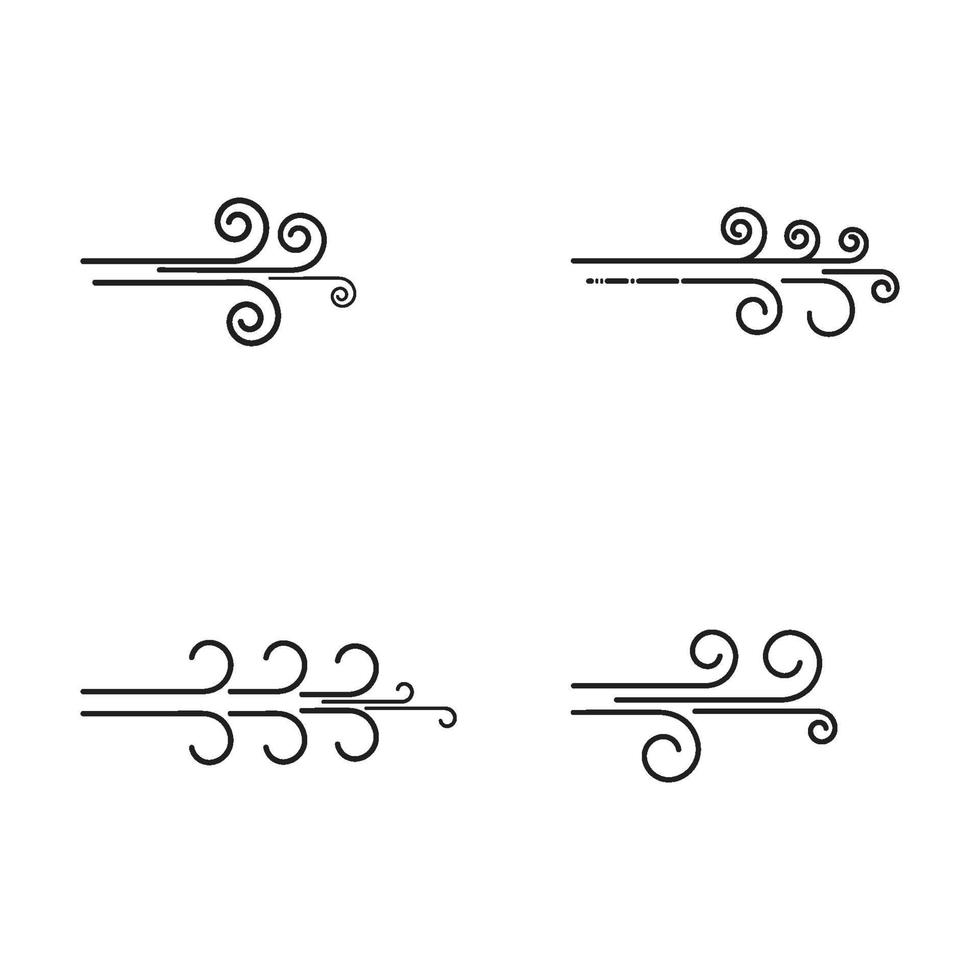 wind logo and symbol vector
