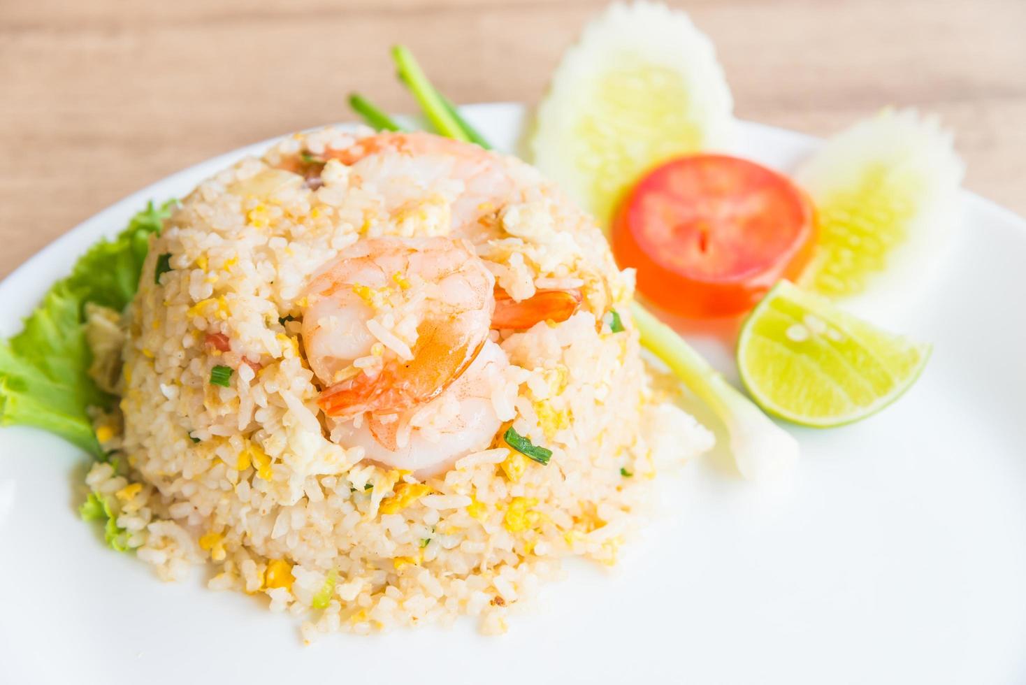 Fried rice with shrimp photo