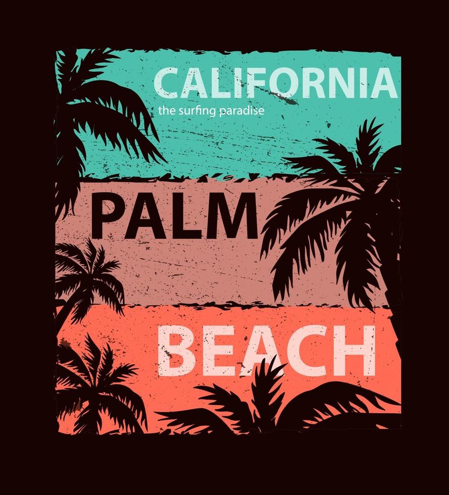 Ilustración de vector de california, para camiseta. diseño vectorial.