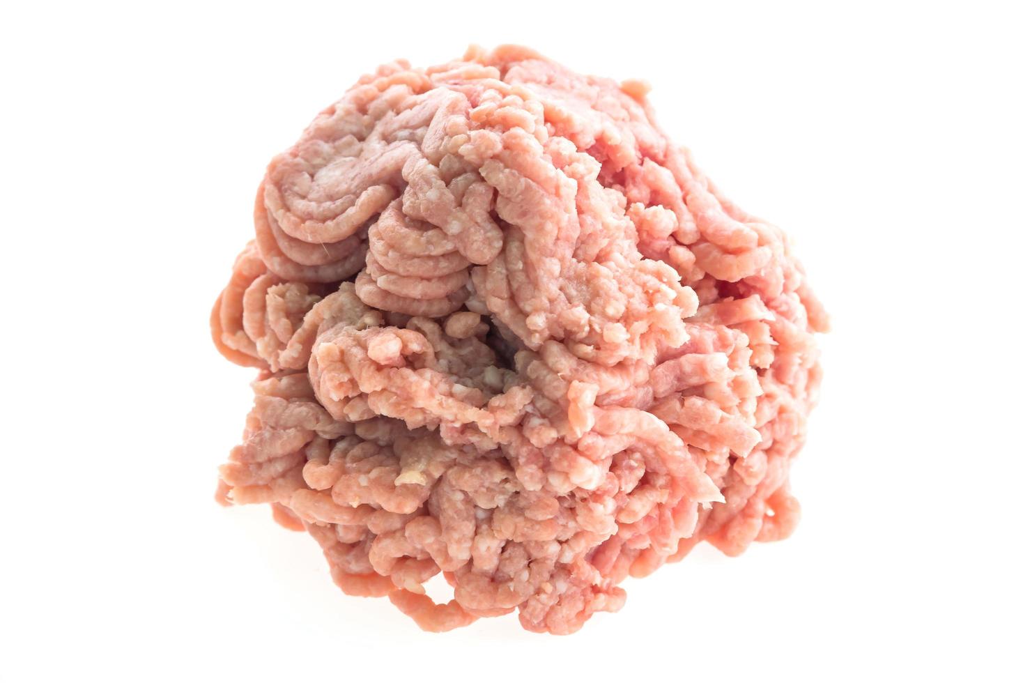 Raw minced pork meat photo