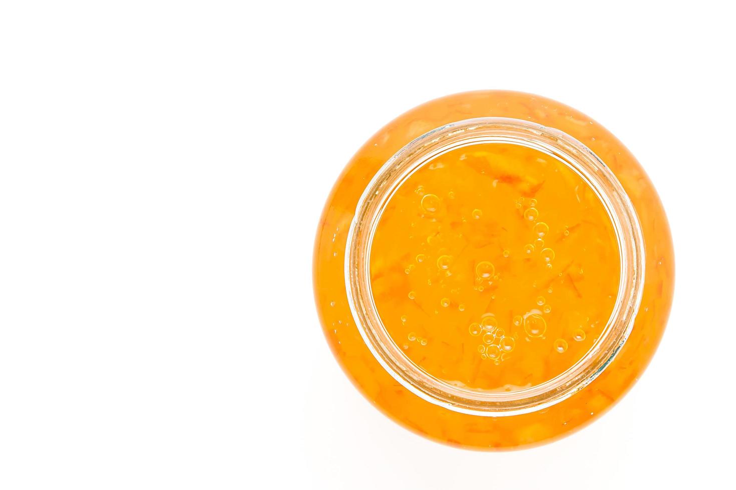 Orange jam jar photo