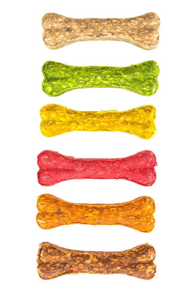 Colorful dog bones food photo