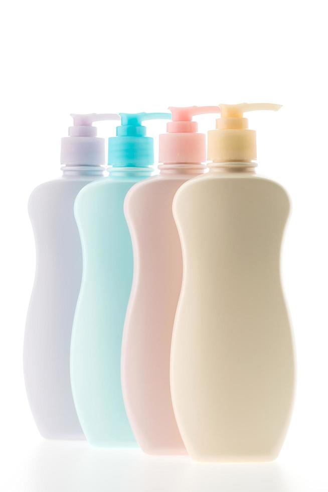 Blank lotion bottles photo