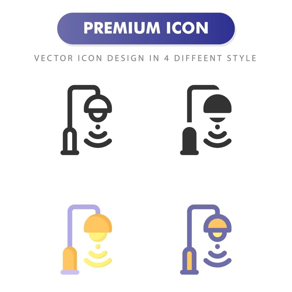 street lamp icon isolated on white background. for your web site design, logo, app, UI. Vector graphics illustration and editable stroke. EPS 10.