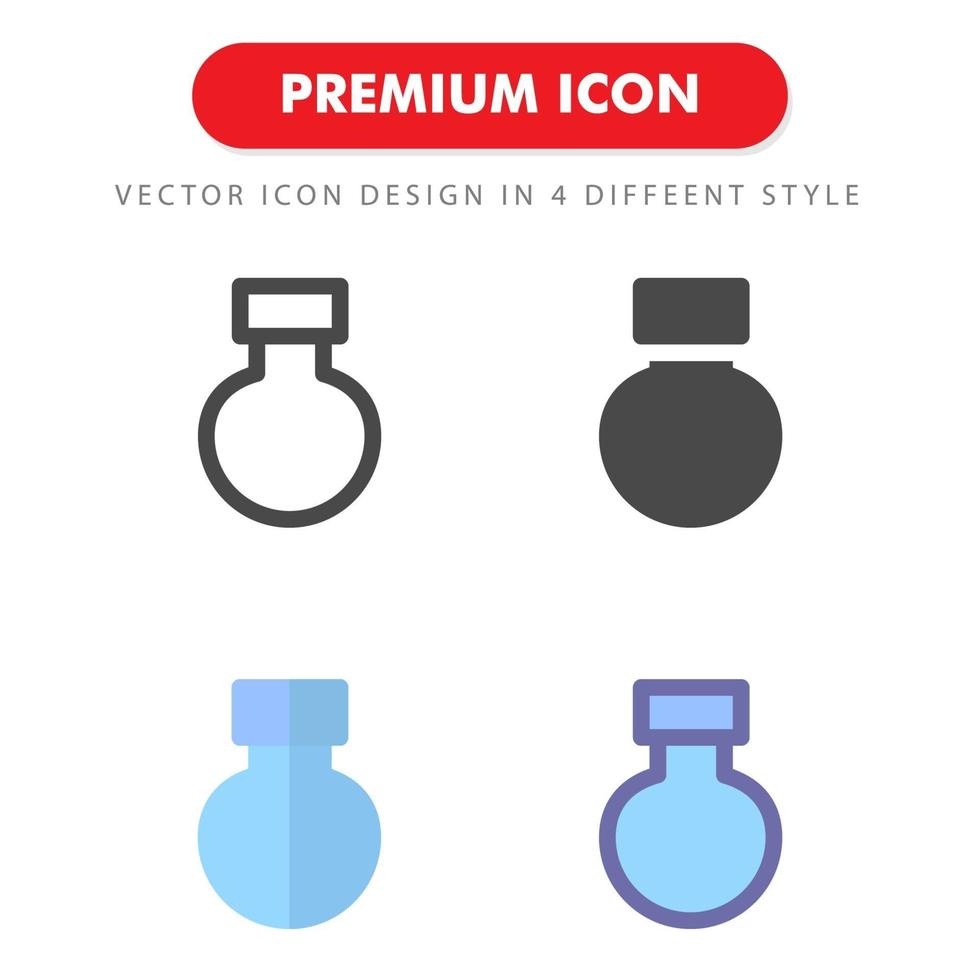 flask icon pack isolated on white background. for your web site design, logo, app, UI. Vector graphics illustration and editable stroke. EPS 10.